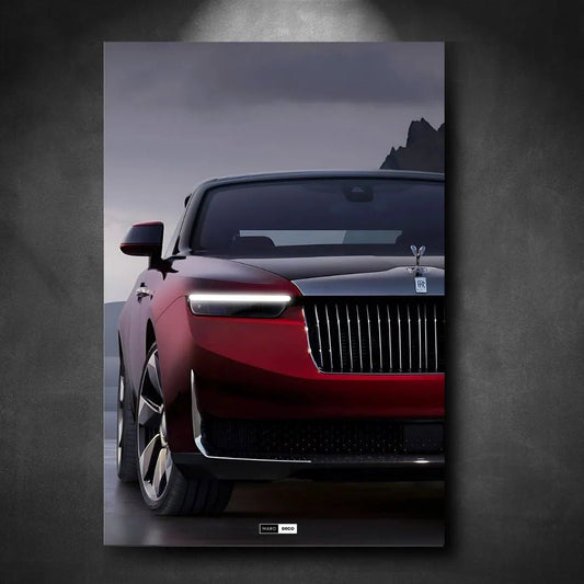 Tableau NÉON Rolls Royce La Rose Noire - Marodeco