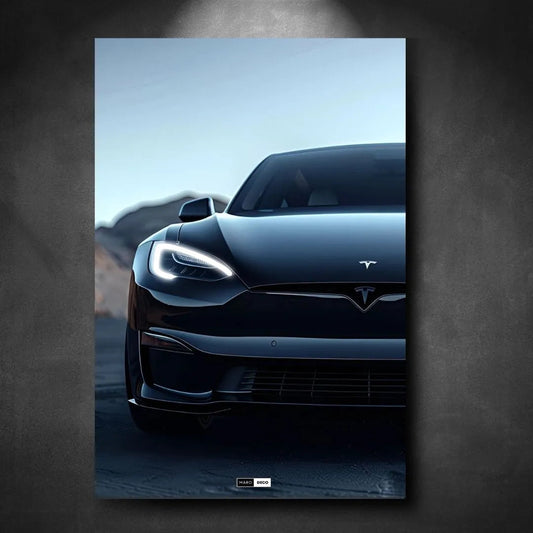 Tableau NÉON Tesla Model S - Marodeco