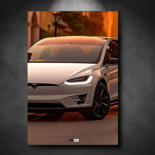 Tableau NÉON Tesla Model X - Marodeco