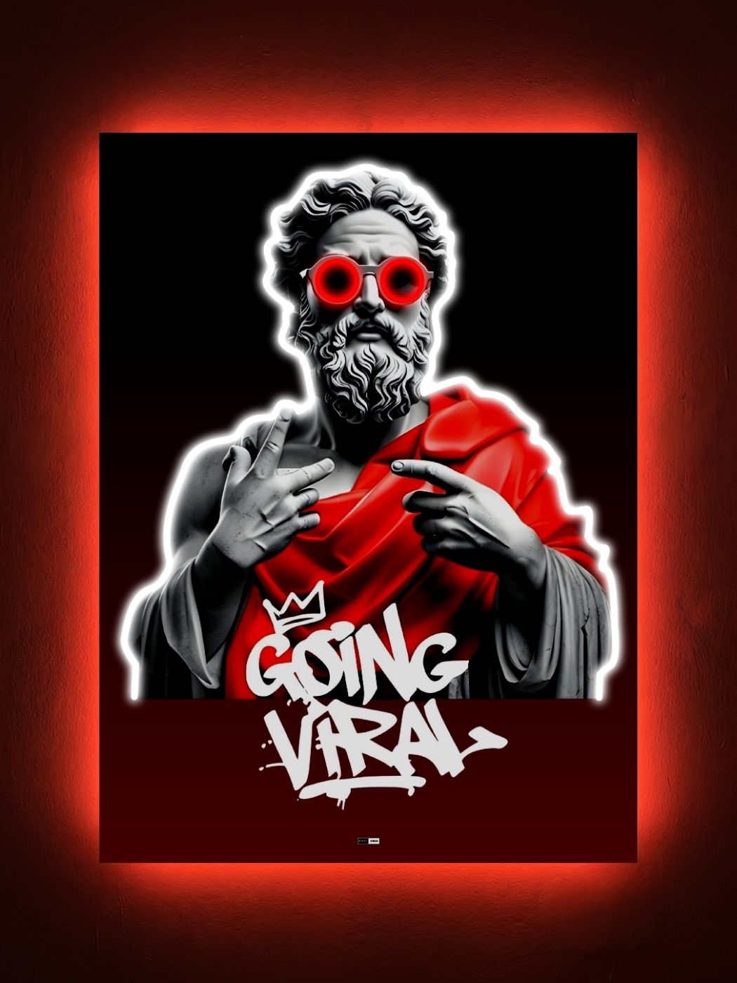 Tableau MaroDeco avec LED allumée la nuit