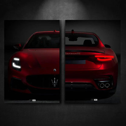 Tableau DUO NÉON Maserati GranTurismo Trofeo - Marodeco