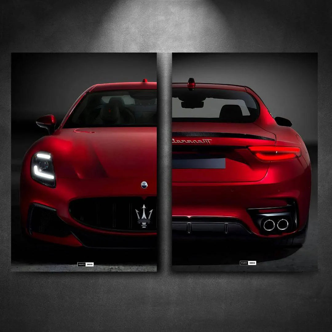 Tableau DUO NÉON Maserati GranTurismo Trofeo - Marodeco