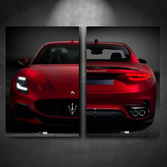 Tableau DUO NÉON Maserati GranTurismo Trofeo - Marodeco