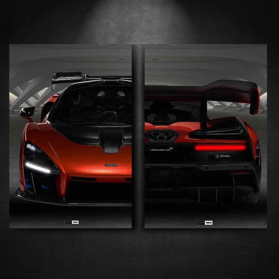Tableau DUO NÉON McLaren Senna - Marodeco
