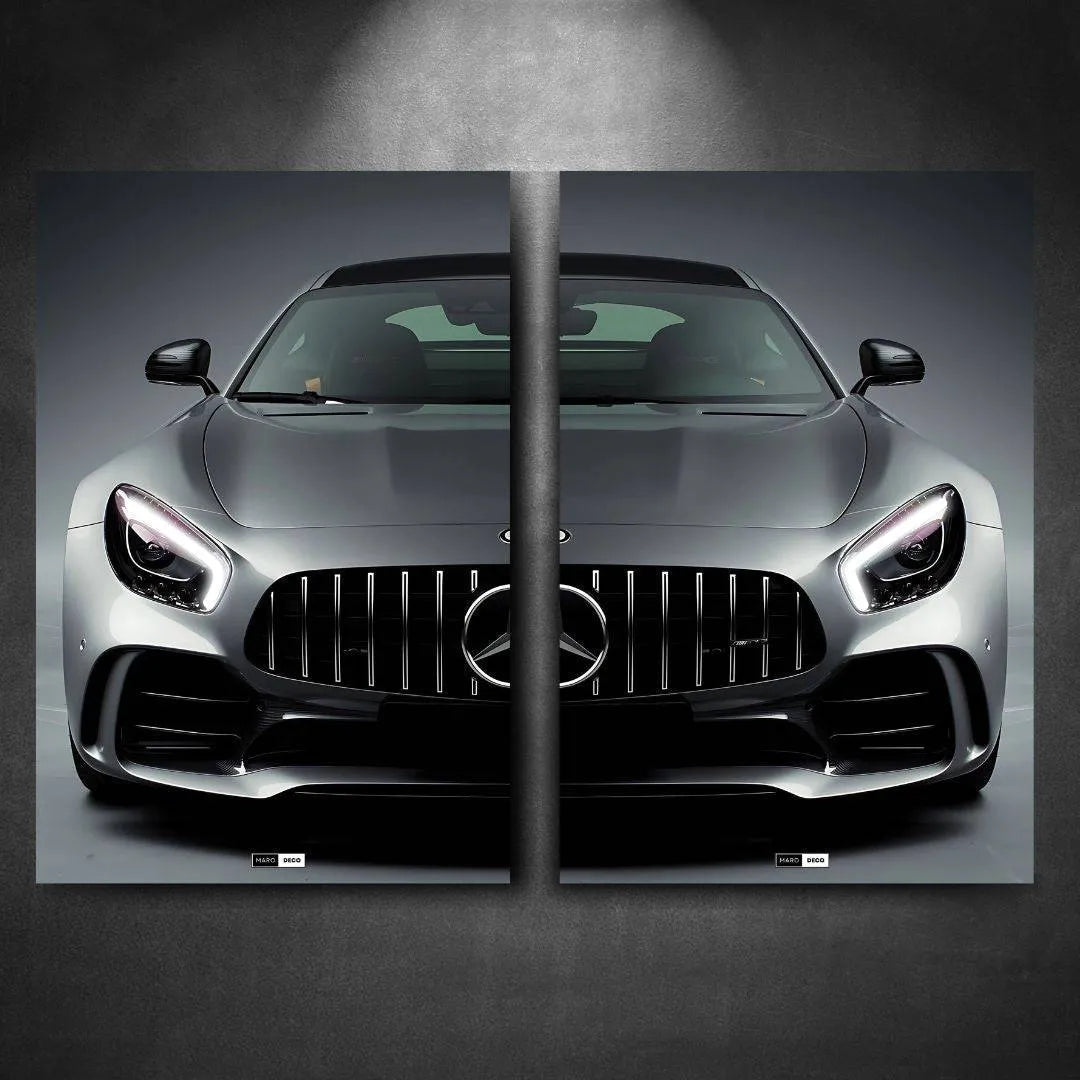 Tableau DUO NÉON Mercedes AMG GT R - Marodeco
