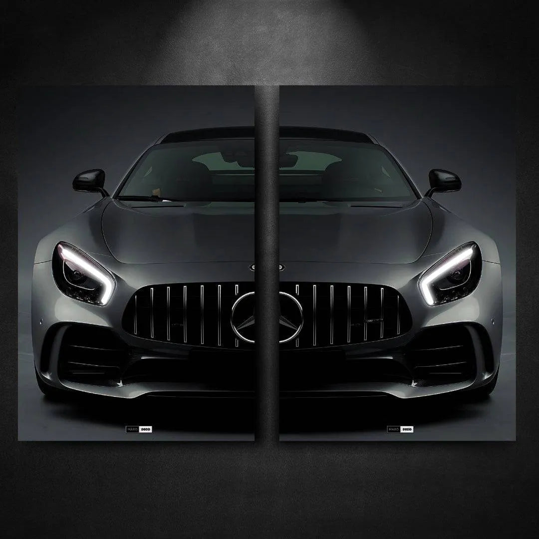Tableau DUO NÉON Mercedes AMG GT R - Marodeco