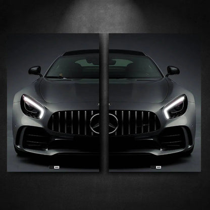 Tableau DUO NÉON Mercedes AMG GT R - Marodeco