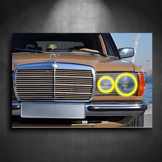 Tableau NÉON Mercedes 240D - Marodeco