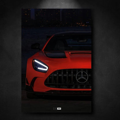 Tableau NÉON Mercedes AMG GT Black Series - Marodeco