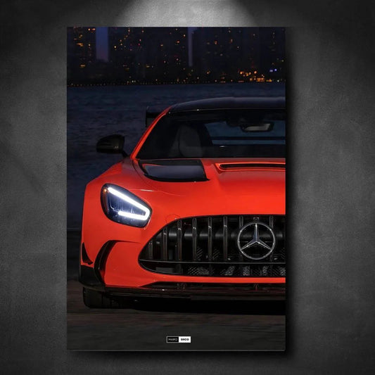 Tableau NÉON Mercedes AMG GT Black Series - Marodeco