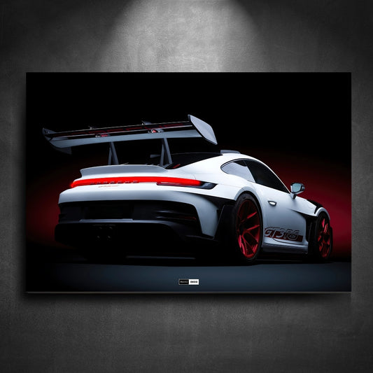 Neon Wall Art Porsche 911 GT3 RS