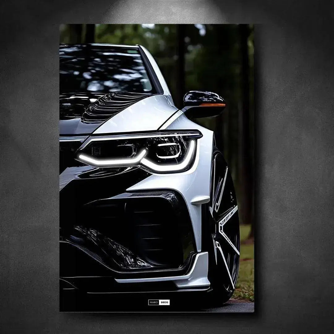 Volkswagen Golf 8 R — Tableau Plexiglass pour décoration murale